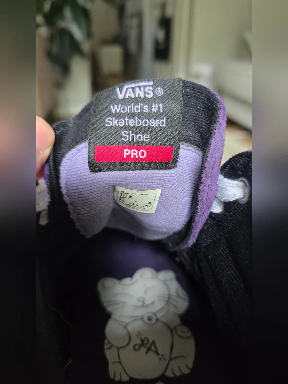 Vans Sk8-Hi Pro Lizzie Armanto Purple Suede High Tops Men's 10.5 Custom LA Lucky - Picture 4 of 7